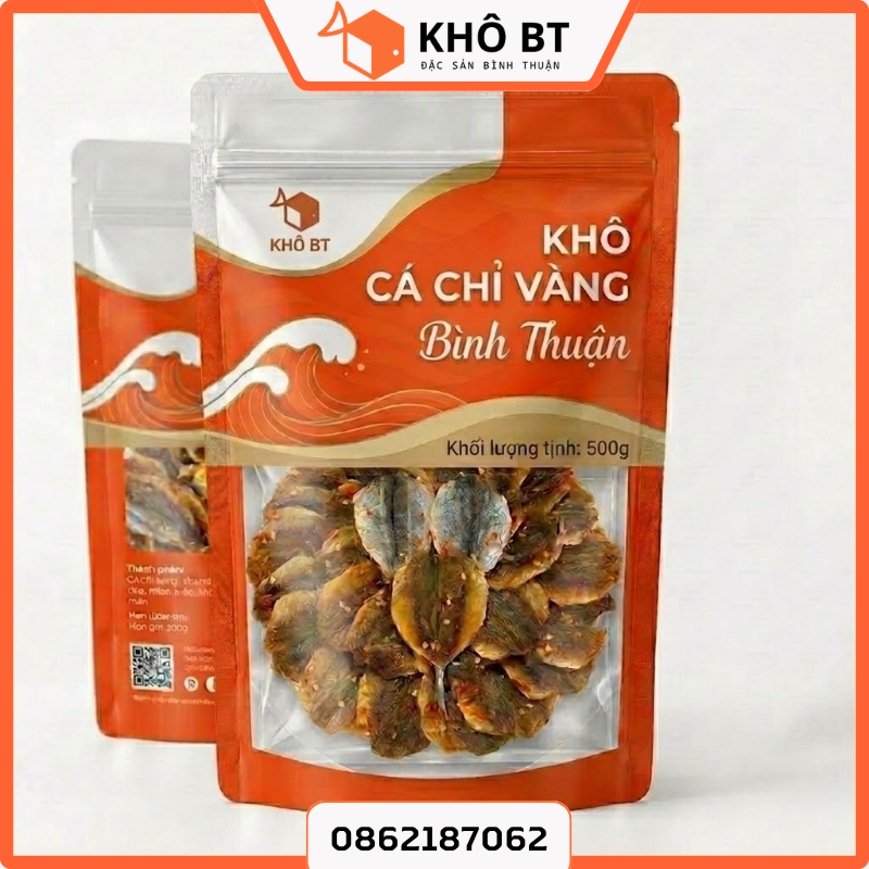 Khô cá chỉ vàng bình thuận 500g